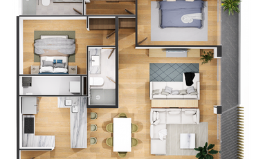 Elvira Residences Modelo 2R y 3R