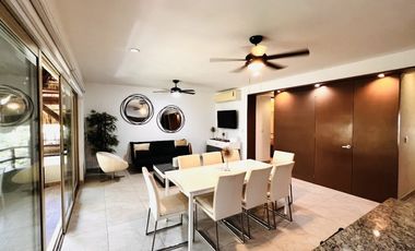 Penthouse caribeño con azotea privada en venta en Aldea Zamá