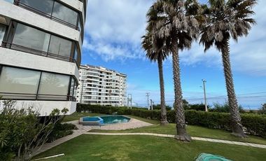 Departamento en Venta en Amplio departamento con espectacular vista al mar y piscina. Playa Las Cadenas. Áreas verdes y privilegiada ubicación