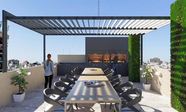 2 Amb piso alto / Piscina Deck solarium SUM Terrazas con parrillas y duchas Bike Parking Cocheras