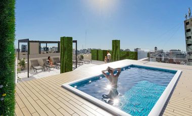 2 Amb piso alto / Piscina Deck solarium SUM Terrazas con parrillas y duchas Bike Parking Cocheras