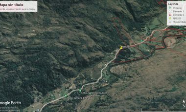Chacra en  El Hoyo. Camino a desemboque