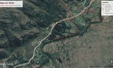 Chacra en  El Hoyo. Camino a desemboque