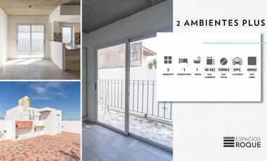 Departamento de 3amb con terraza privada y parrilla