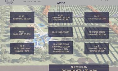 Pre venta Terrenos en Estancia Piñero