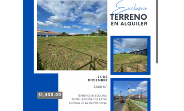 TERRENO EN ESQUINA - ENTRE LA DOÑA Y EL EXTRA DE LA 24 DE DICIEMBRE