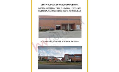 VENDO EN EXCLUSIVA BODEGA EN PARQUE INDUSTRIAL, EXCELENTE VITRINA , OFICINAS TERMINAL LOGÍSTICO  ACOPI, CON BASCULA-10021