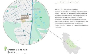 DEPARTAMENTOS EN VENTA  2 - 3 - 4 AMBIENTES- LA BONITA CANNING  - MAGNOLIA 1