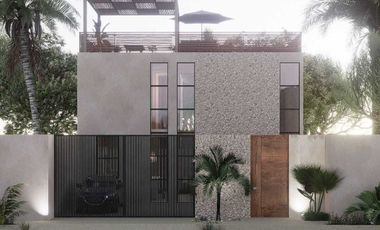 Preventa de casa moderna a 150m del mar en Chuburná Puerto