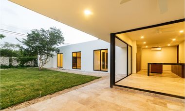 Casa Equipada de 1 piso en venta en Merida en privada Dzidzil Ha