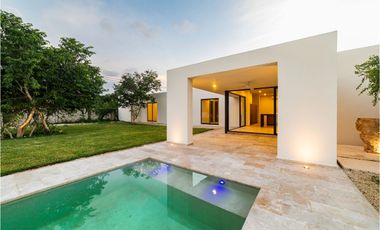 Casa Equipada de 1 piso en venta en Merida en privada Dzidzil Ha