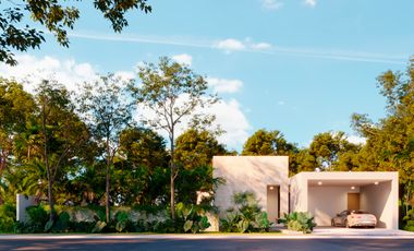 Casa Equipada de 1 piso en venta en Merida en privada Dzidzil Ha