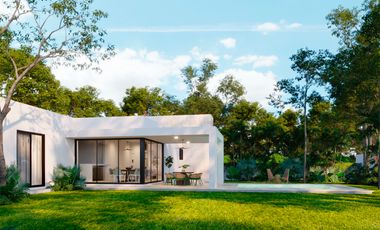 Casa Equipada de 1 piso en venta en Merida en privada Dzidzil Ha