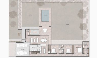 Casa Equipada de 1 piso en venta en Merida en privada Dzidzil Ha