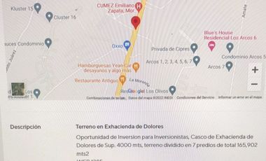 TERRENO PARA DESARROLLADORES EDO DE MORELOS