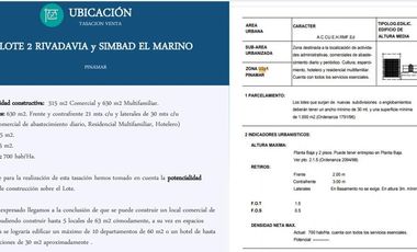 Lote COMERCIAL MULTIFAMILIAR en venta en Pinamar - Pleno CENTRO