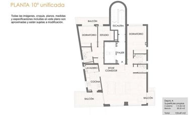 Venta departamento 4 ambientes - Av del libertador - Vicente Lopez.
