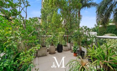 Piso en torre Bajo Belgrano, balcón, terraza, parrilla, amenities, seguridad 24hs, 2 cocheras
