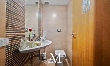 Piso en torre Bajo Belgrano, balcón, terraza, parrilla, amenities, seguridad 24hs, 2 cocheras