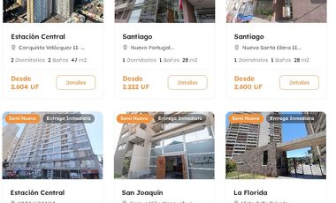 Se vende departamentos seminuevos Santiago