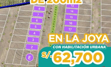 Terreno en La Joya a 1 min de la Panamericana Sur