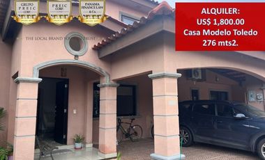 Alquiler de Casa amoblada Modelo Toledo en Versalles