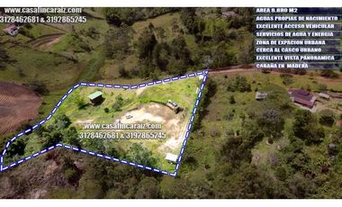 lote con cabaña en madera  semiurbano con area 8880 m2 en marinila