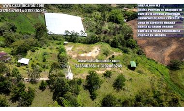 lote con cabaña en madera  semiurbano con area 8880 m2 en marinila