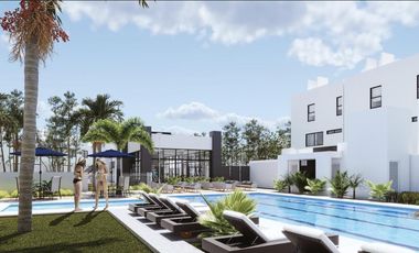 CASA EN VENTA EN CANCUN DE 3 HABITACIONES CON ALBERCA Y GIMNASIO