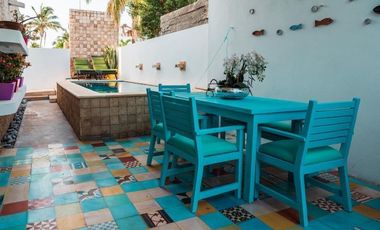 Casa de 2 recámaras con alberca en venta  en Sisal, Yucatán.