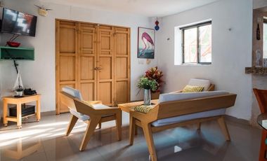Casa de 2 recámaras con alberca en venta  en Sisal, Yucatán.