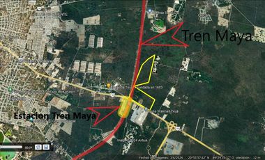 Venta Terreno de 90 Hectáreas Todo o Por Partes, Tren Maya, Teya, Mérida Yucatan