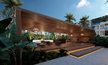 EN VENTA DEPARTAMENTO EN TULUM CON 2 HABITACIONES GIMNASIO Y ALBERCA