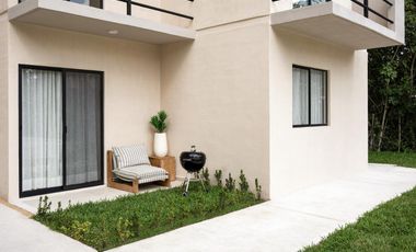 Departamento en venta en Puerto Morelos de 2 habitaciones a 10 minutos de la playa