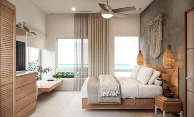 DEPARTAMENTO EN VENTA EN COZUMEL DE 1 HABITACION CON ACCESO PRIVADO AL MAR