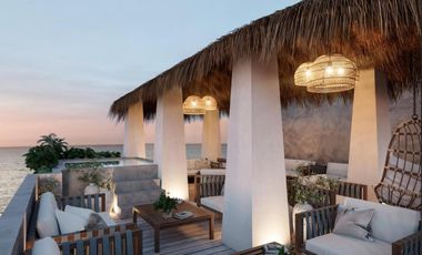 DEPARTAMENTO EN VENTA EN COZUMEL DE 1 HABITACION CON ACCESO PRIVADO AL MAR