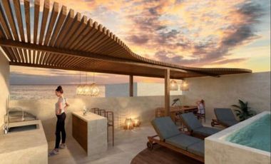 Estudio beachfront amueblado en el malecón con vista al mar