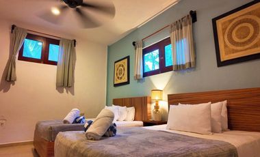 VENTA HOTEL EN TULUM A PIE DE PLAYA CON 16 HABITACIONES Y PENTHOUSE