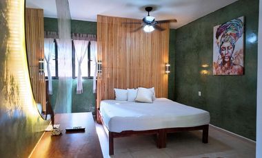 VENTA HOTEL EN TULUM A PIE DE PLAYA CON 16 HABITACIONES Y PENTHOUSE