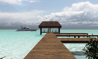 Lujoso departamento a pie de playa de 3 habitaciones y 3 baños en Mahahual