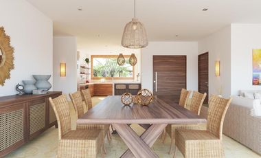 Lujoso departamento a pie de playa de 3 habitaciones y 3 baños en Mahahual