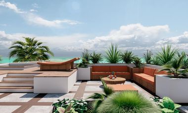 Lujoso departamento a pie de playa de 3 habitaciones y 3 baños en Mahahual