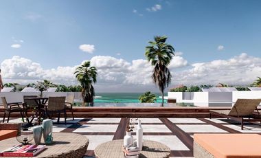 Lujoso departamento a pie de playa de 3 habitaciones y 3 baños en Mahahual