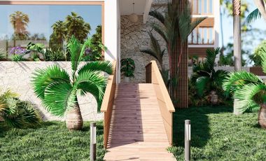 Lujoso departamento a pie de playa de 3 habitaciones y 3 baños en Mahahual