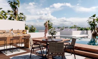 Lujoso departamento a pie de playa de 3 habitaciones y 3 baños en Mahahual