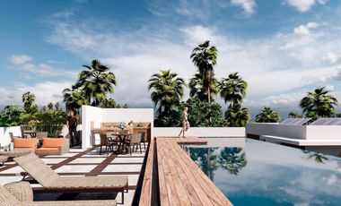 Lujoso departamento a pie de playa de 3 habitaciones y 3 baños en Mahahual