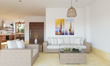 Lujoso departamento a pie de playa de 3 habitaciones y 3 baños en Mahahual