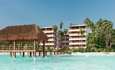 Lujoso departamento a pie de playa de 3 habitaciones y 3 baños en Mahahual