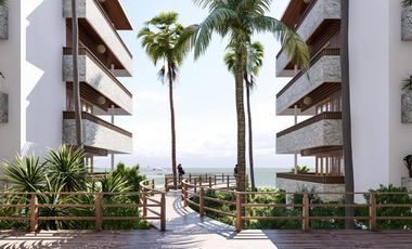 Lujoso departamento a pie de playa de 3 habitaciones y 3 baños en Mahahual