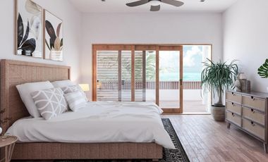 Lujoso departamento a pie de playa de 3 habitaciones y 3 baños en Mahahual